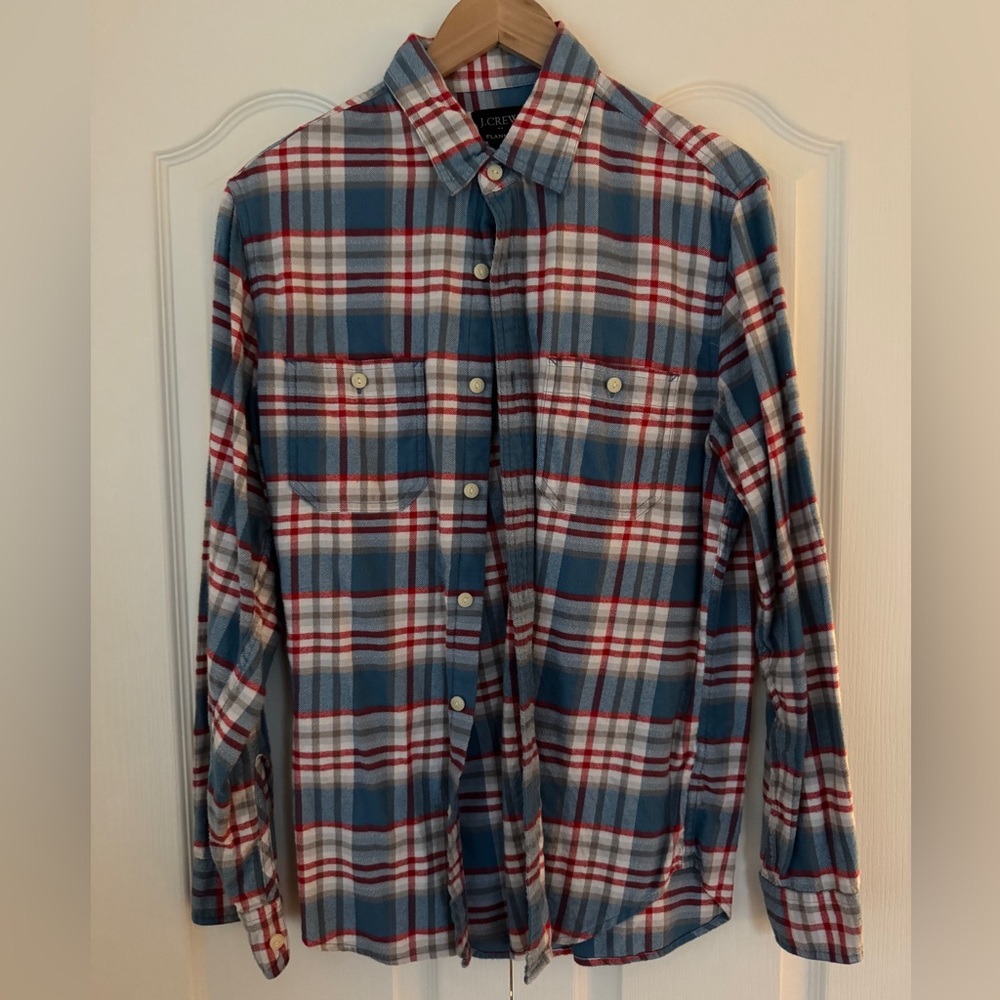 J. Crew Multicolor Plaid Flannel Shirt